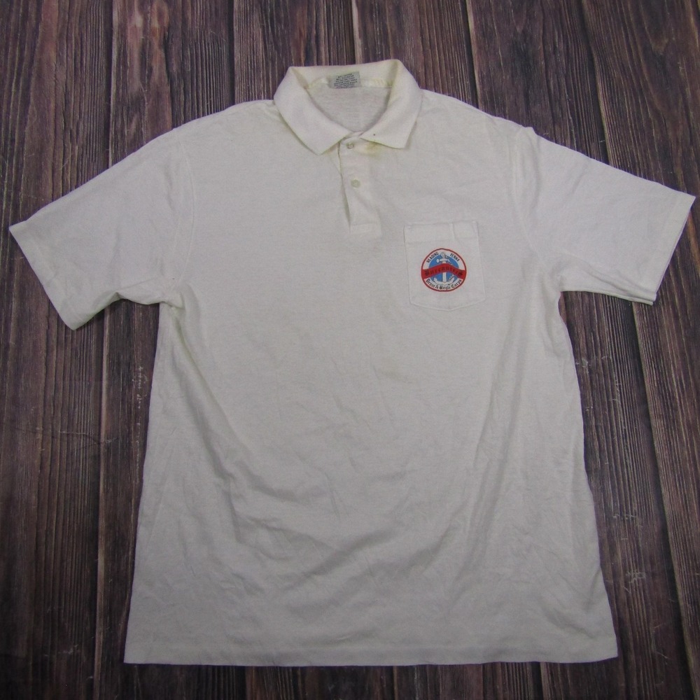 Vintage Print-Ons Buccaneers Shirt Mens XL White Single Stitch Drum Corps Tee